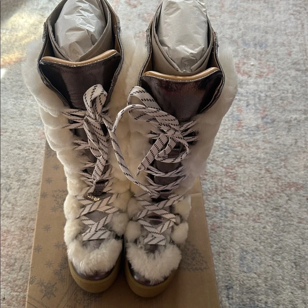 Free People Wilder Mukluk Suede & Shearling Boot
